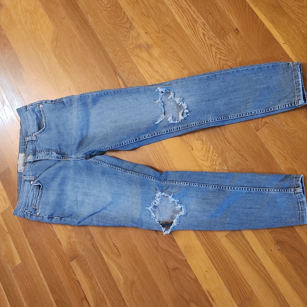 Free People Medium Wash Skinny Jeans